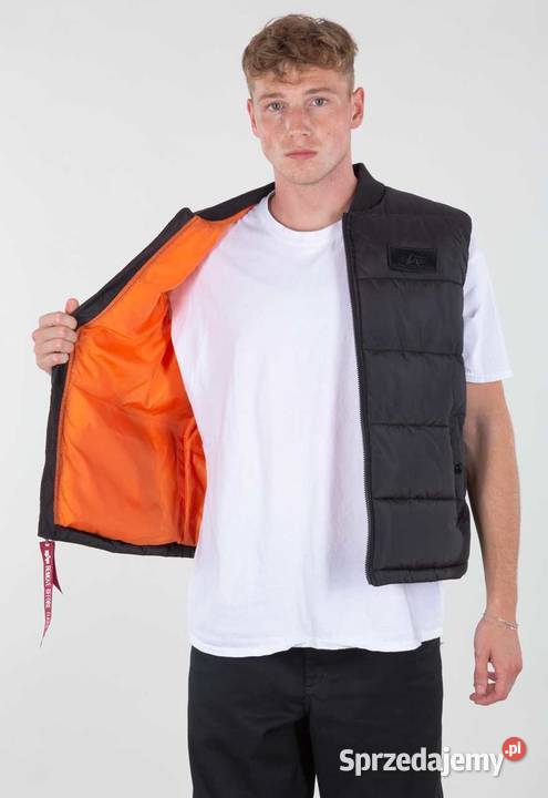 ALPHA INDUSTRIES BEZRĘKAWNIK PUFFER LW CZARNY Warszawa sprzedam