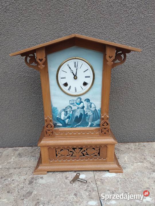 Zegar stołowy kapliczka sprawny FHS Hermle 1983r stołowy Tczew