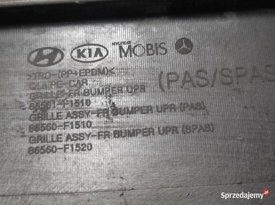 Kratka zderzaka KIA Sportage IV QL 86560F1510 Krosno