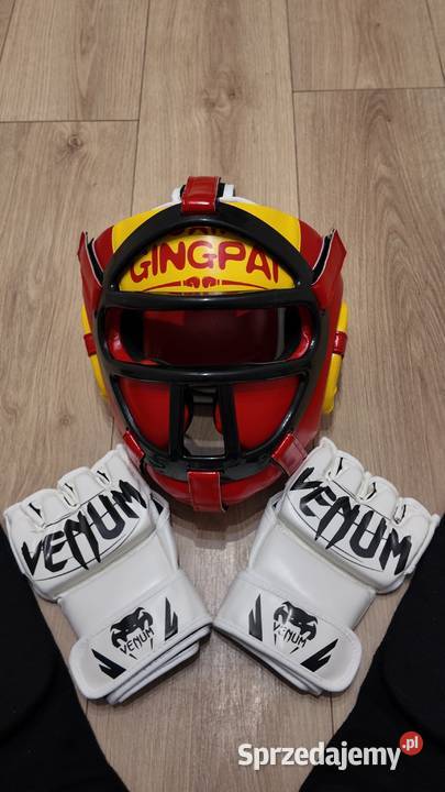 Zestaw treningowy MMA rękawice Venum kask Boks łódzkie Łódź