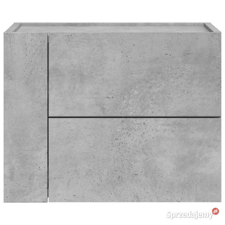 Wisząca szafka nocna szarość betonu 45x30x35 mazowieckie Warszawa
