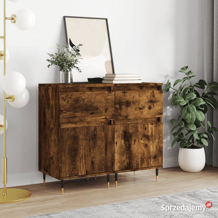 Szafki 2 przydymiony dąb 40x35x70 WM831143 mazowieckie Warszawa