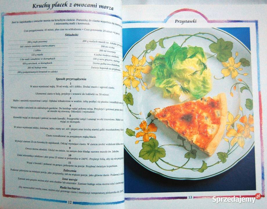 Ryby i owoce morza egzotyczne i pożywne dania