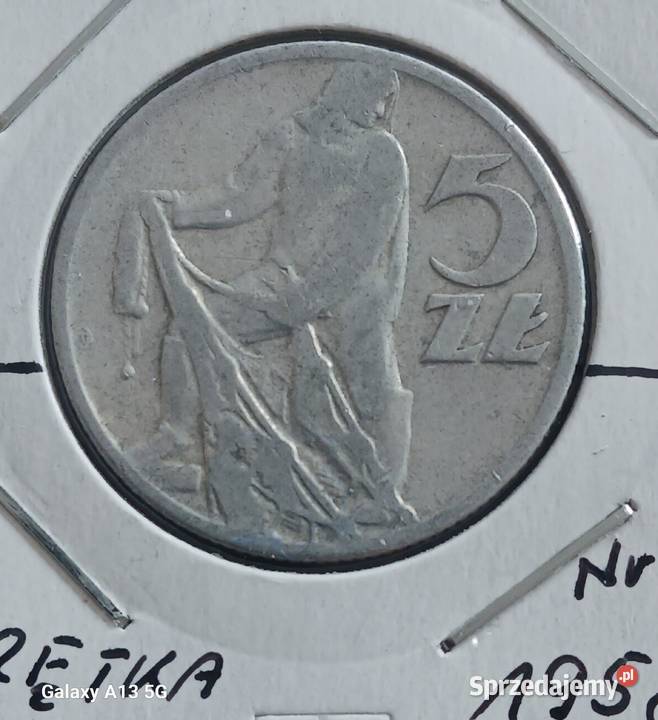 5 złotych Rybak 1958 r 6 Skrętka wielkopolskie