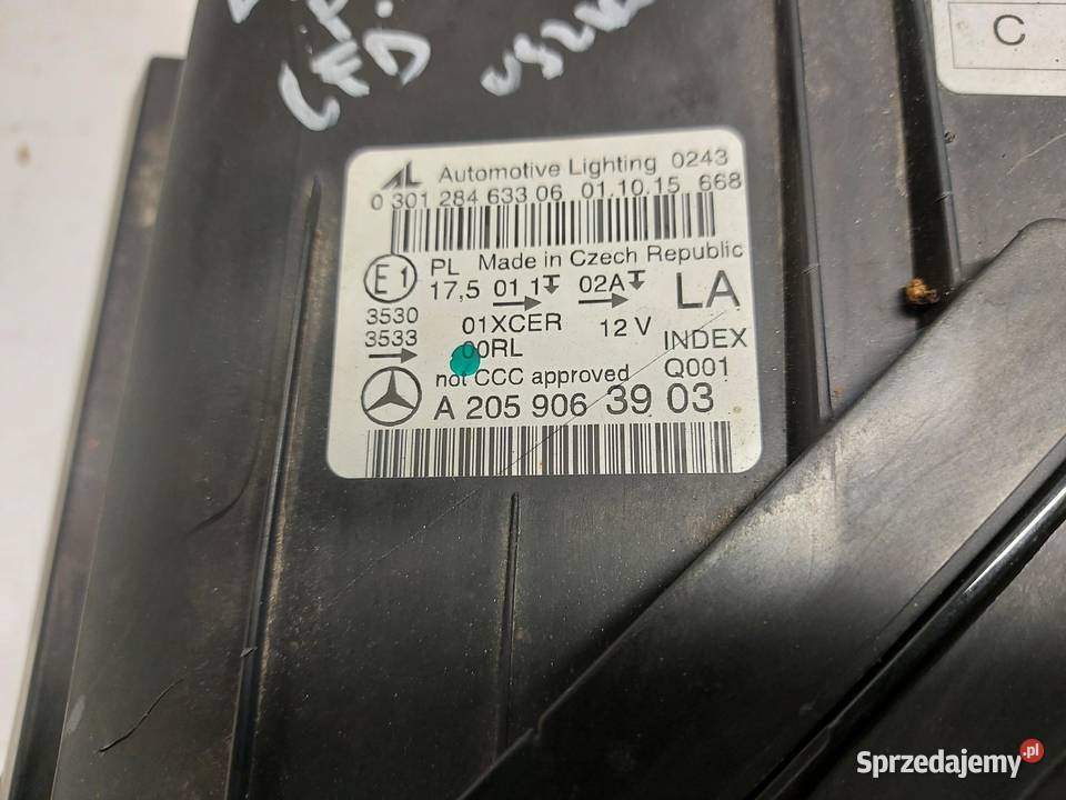 MERCEDES W205 Lampa przód lewa LED RHD UK Lampy przednie