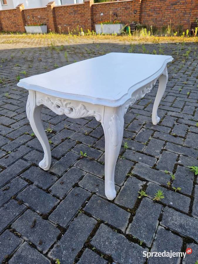 Stylowa ława na giętych nóżkach Meble Szczecinek