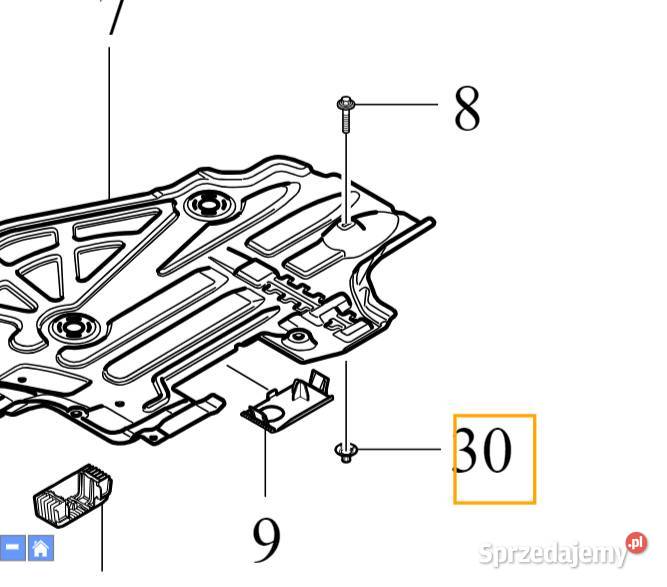 VOLVO oryginalna spinka klips oslony OE 30776037 dolnośląskie Bielany Wrocławskie