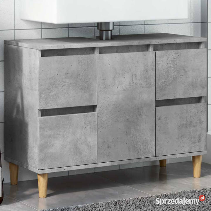 Szafka pod umywalkę szarość betonu 80x33x60 mazowieckie Warszawa