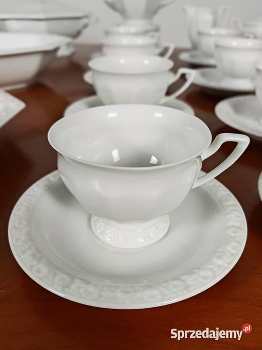 Zestaw porcelany Rosenthal biała Maria 10 osób Sandomierz