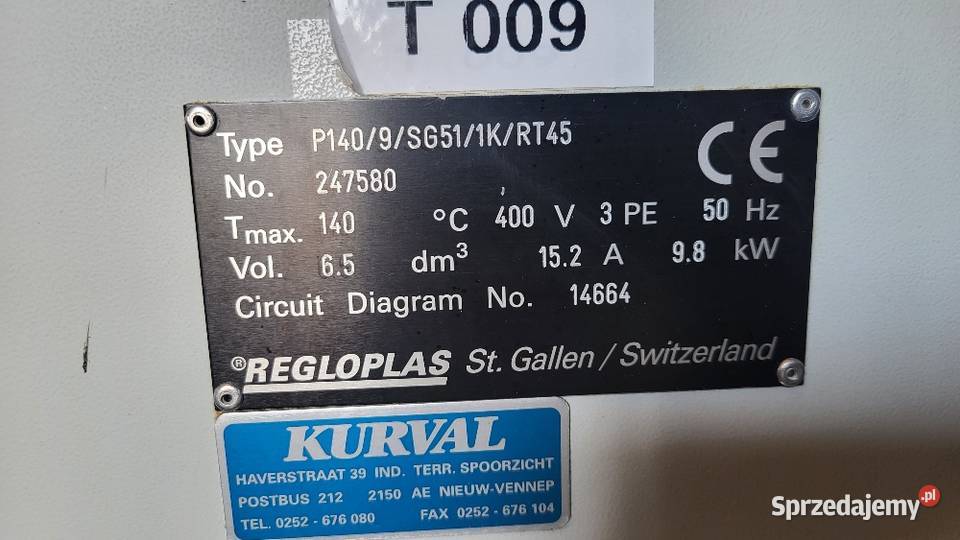 Termostat regulator temperatury formy Regloplas zachodniopomorskie Białogard