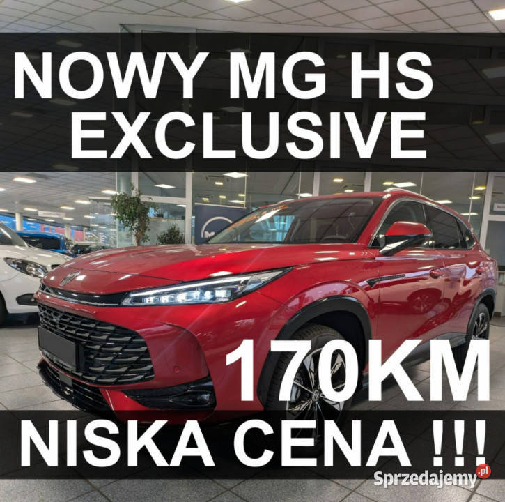 MG HS Nowy MG HS Exclusive 170 Automat Kamera ABS zachodniopomorskie Szczecinek sprzedam
