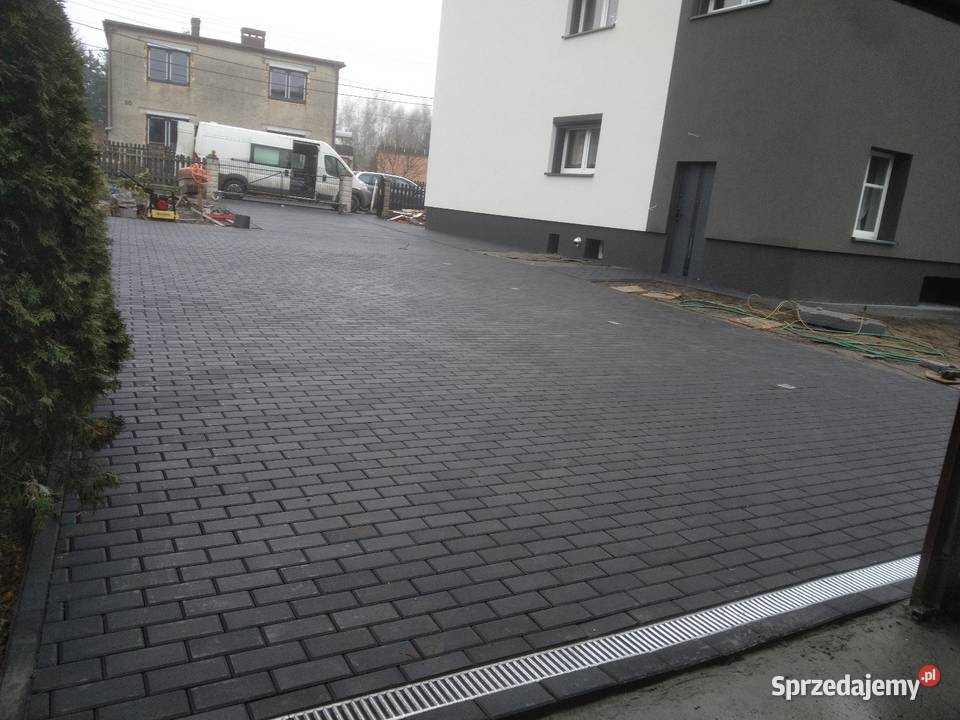 Układanie kostki brukowej Usługi koparką Żory usługi budowlane