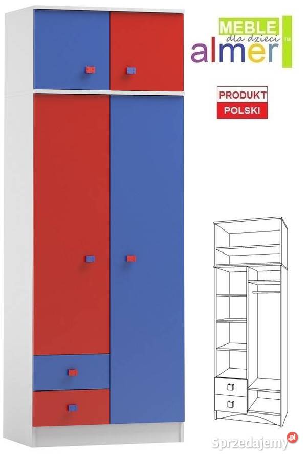 BRICKS N8 N szafa dziecięca 80x53 w227 Ruda Śląska
