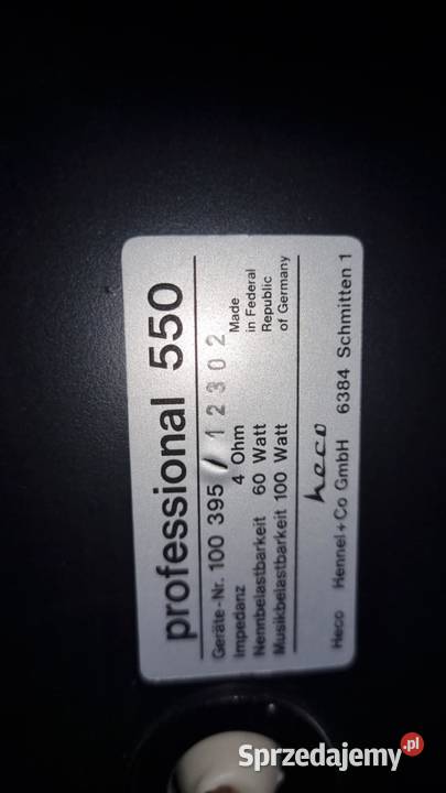 Znakomite kolumny Heco Professional 550 łódzkie Warta