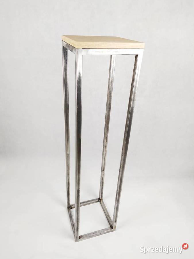 Stojak kwietnik metalowy 100 z blatem loft Kraków