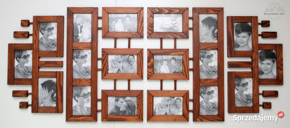 Galeria Multirama z drewna Ramka na zdjęcia Foto Katowice