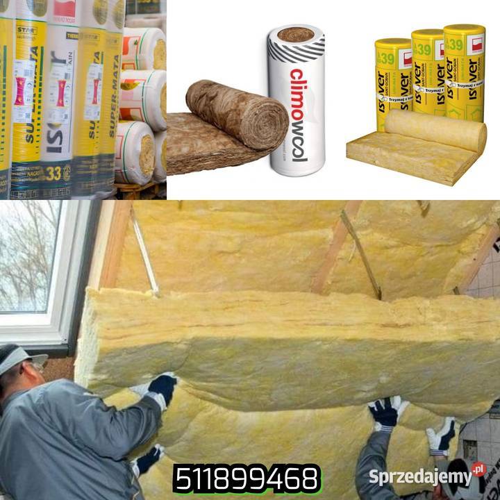 Wełna NA PODDASZA ŚCIANY DZIAŁOWE GARAŻE Olpuch sprzedam