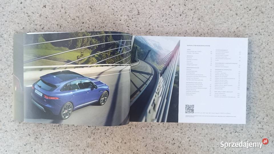 JAGUAR Fpace Prospekt motoryzacja, transport Poradniki, albumy i reportaże Bytom sprzedam