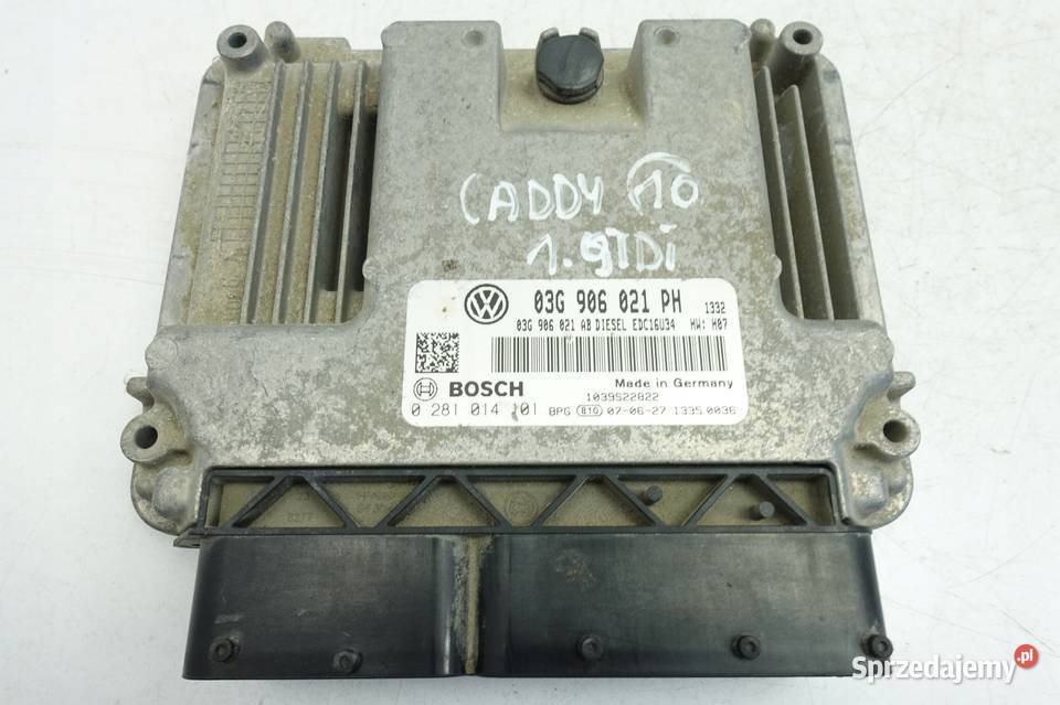 VW Caddy 19 TDI KOMPUTER SILNIKA sterownik MODUŁ Chełm sprzedam
