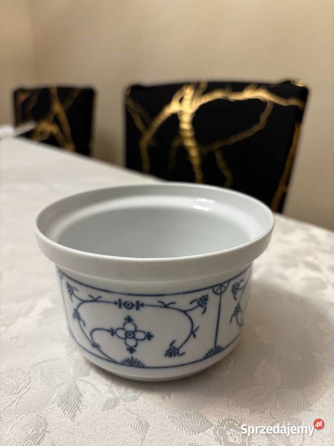 Porcelanowa miseczka Blau Saks wzór słomkowy