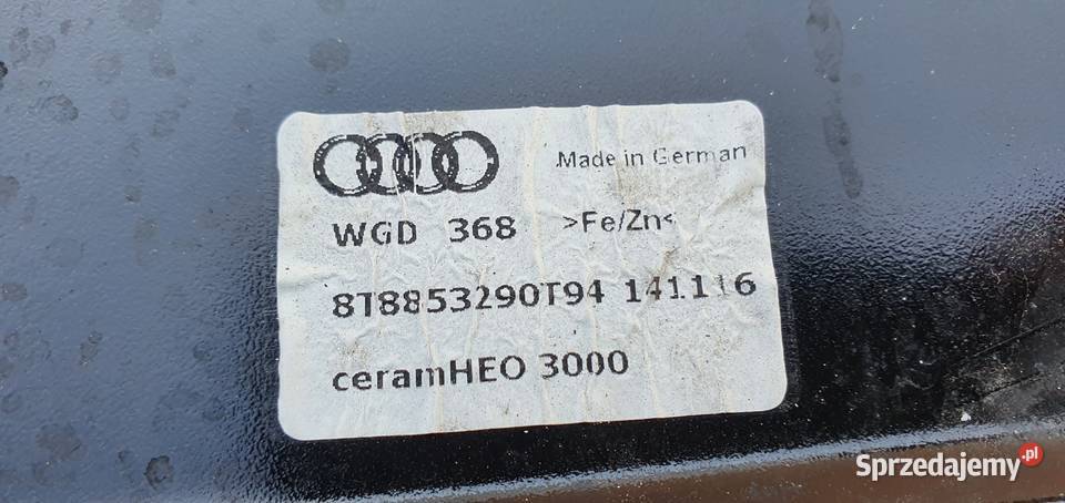 AUDI A5 SPORTBACK OSŁONA SŁUPKA PRAWA 8T8853290 Trzciel