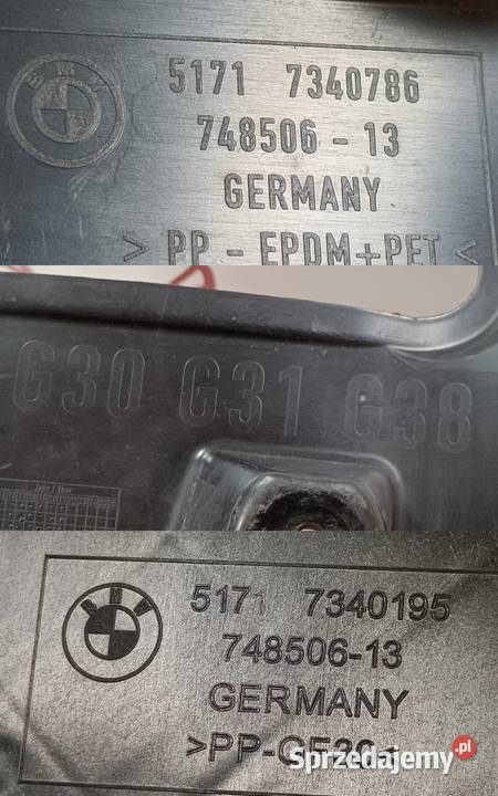 BMW 5 G30 G31 G38 NADKOLE PRAWY PRZÓD CZ