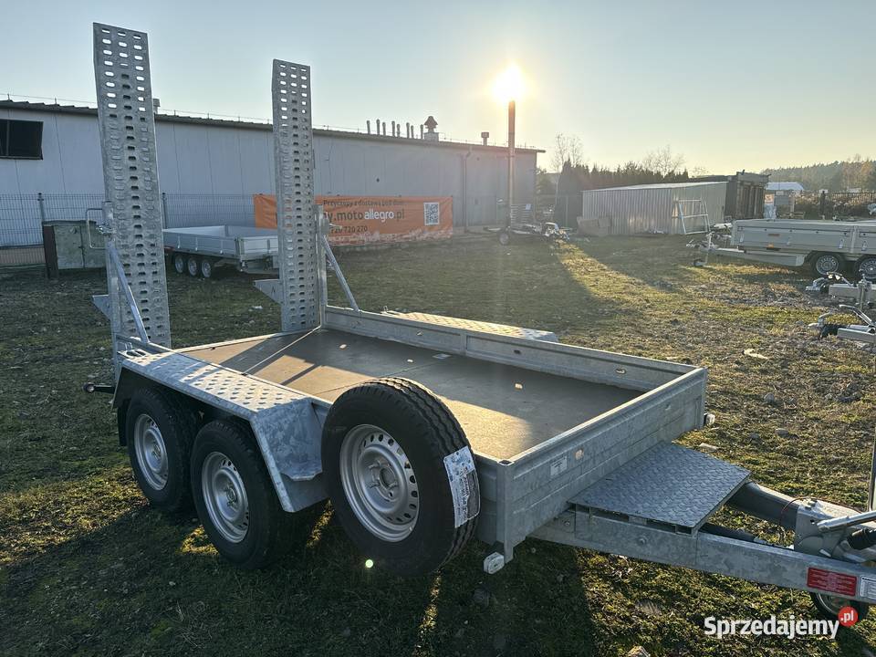 Przyczepa minikoparka BORO NIEWIADÓW 3500DMC Piła