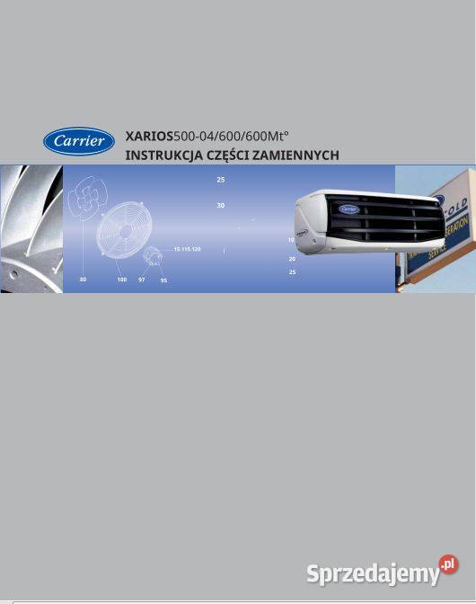 Carrier Xarios 500 600 600mt katalog części świętokrzyskie Kielce