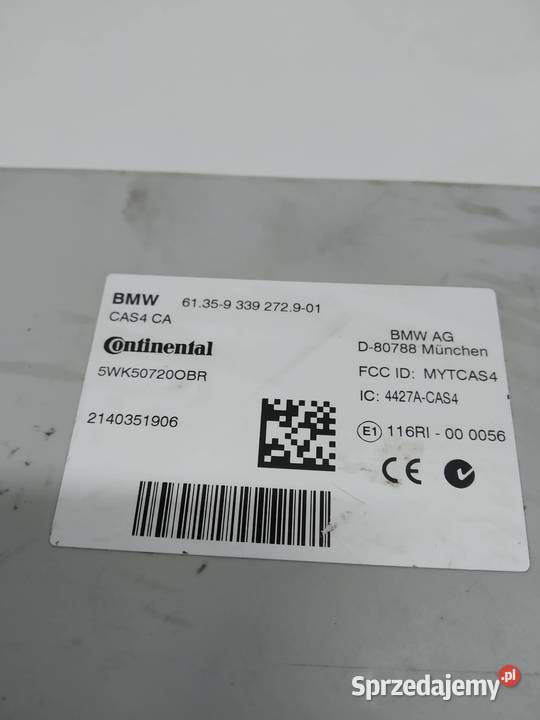 MODUŁ CAS 9339272 Bmw Seria 6 III 20122018 F06