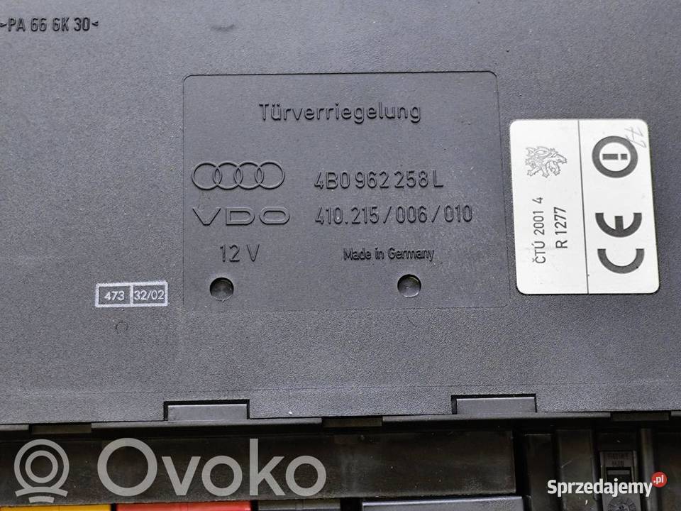 Audi A6 S6 C5 Avant Allroad 25 STEROWNIK MODUŁ wielkopolskie sprzedam