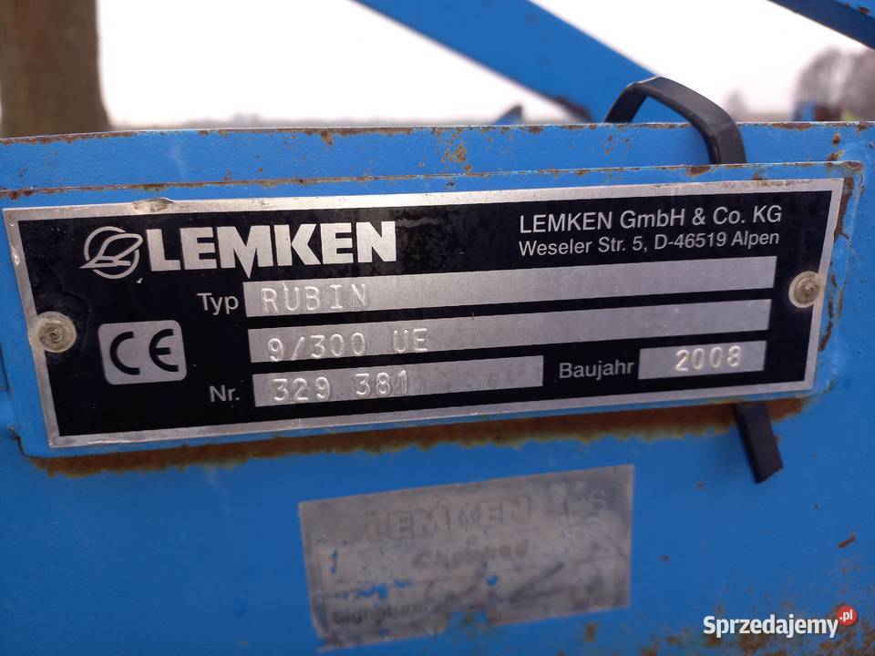 Sprzedam agregat talerzowy lemken rubin 3m Agregaty