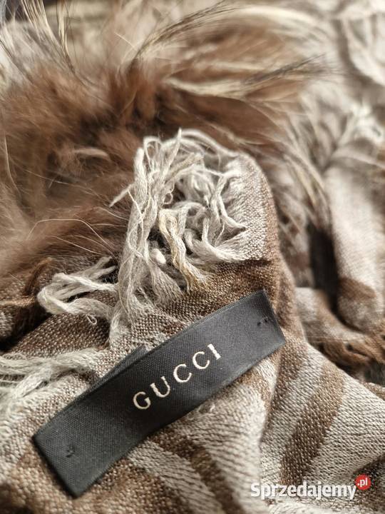 GUCCI SZAL brązowy/beżowy Lasochów