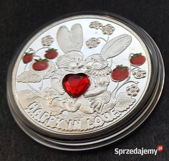 Moneta Srebro Elizabeth II 1 Dolar Sosnowiec