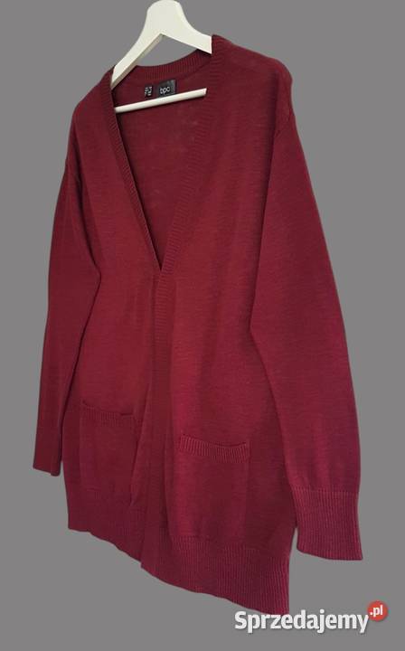 Damski bawełniany sweternarzutka bordowa z Chrzanów sprzedam