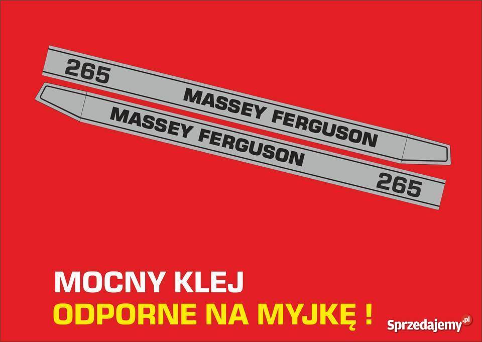 naklejki massey ferguson 265 kujawsko-pomorskie Jeżewo