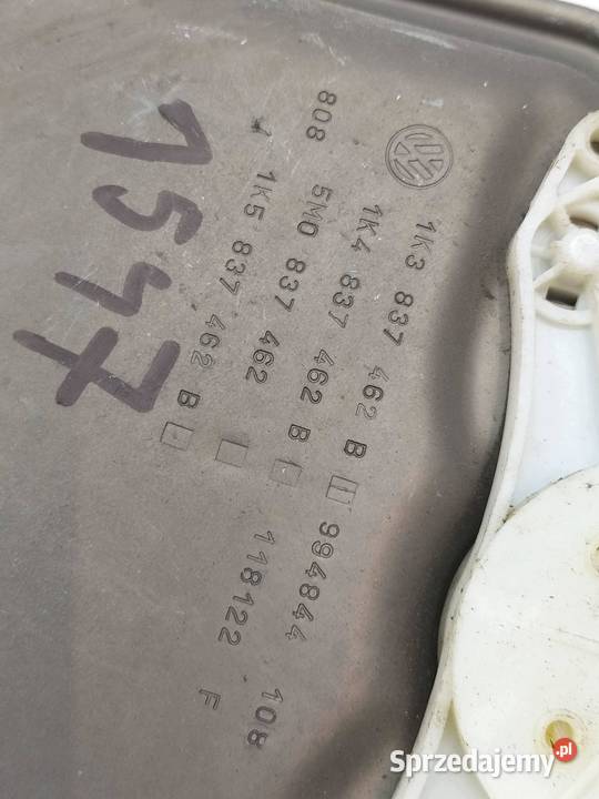 MECHANIZM SZYBY PRAWY PRZÓD 1K0959702N VW osobowe