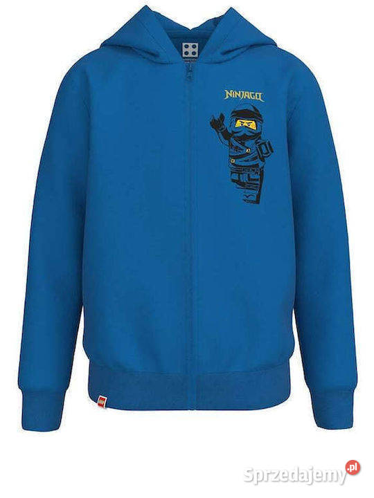 146 Bluza z kapturem Lego Ninjago niebieska Gaszowice sprzedam