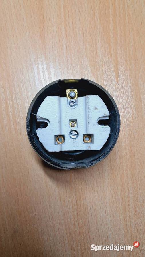 Stare Gniazdko Elektryczne Z Bakelitu PRL Świecie