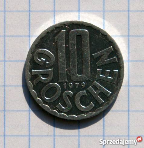 10 GROSCHEN 10 GROSZY 1979 AUSTRIA Parczew
