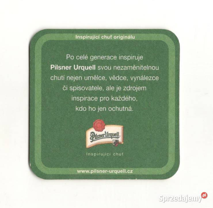 Pilsner Urquell podstawka do piwa 29 śląskie Gliwice sprzedam