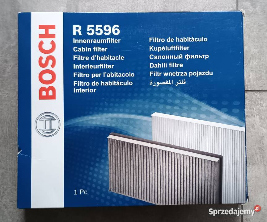 Filtr kabinowy BOSCH R5596 z węglem aktywnym 1