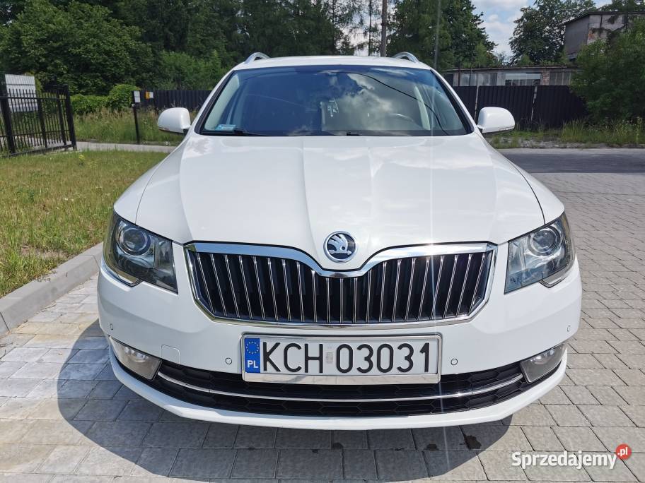 Skoda Superb II 20 tdi 170 2015r biała perła Chrzanów