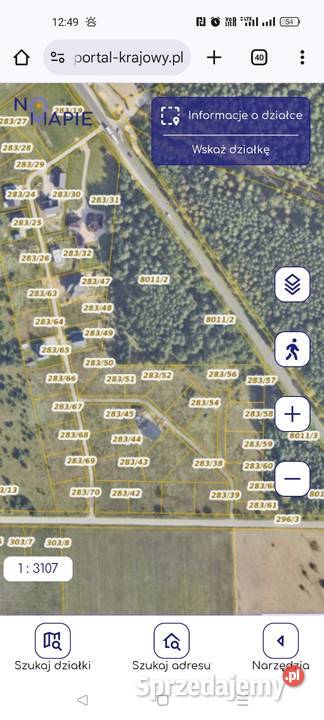 Sprzedam działki budowlane prąd zachodniopomorskie Kłębowiec