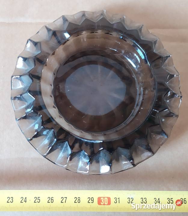 405 POPIELNICZNKA szklana stara PRL 3 PIĘKNA łódzkie Łódź