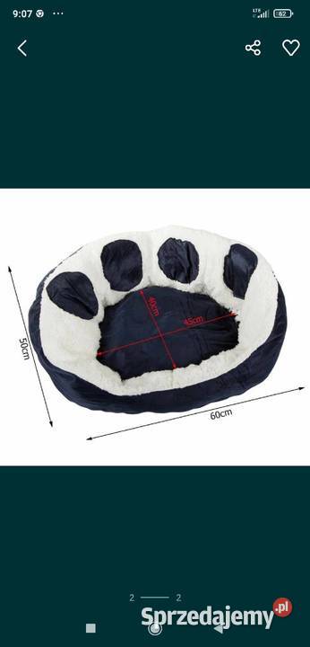 Pluszowe legowisko kojec psa kota miękkie 60 Dla psów sprzedam