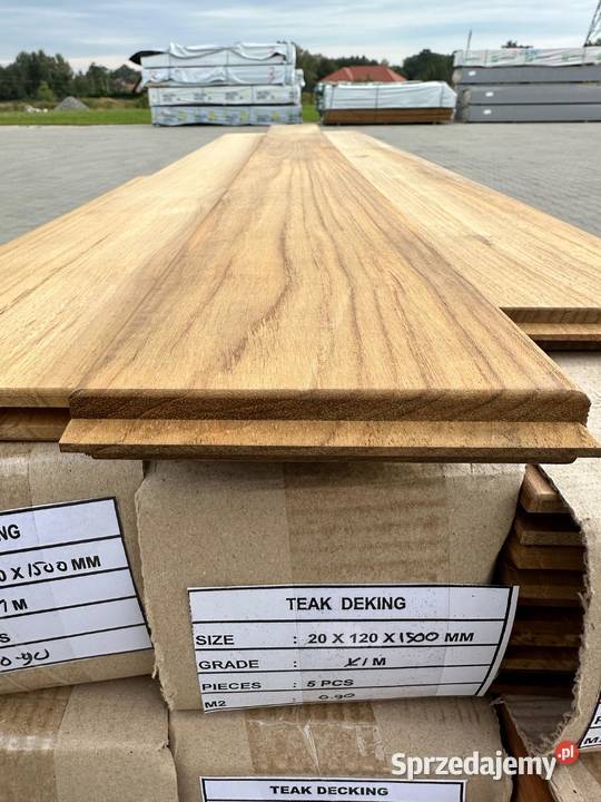 DESKA TARASOWA EGZOTYCZNA TEAK 20X120MM Prusice