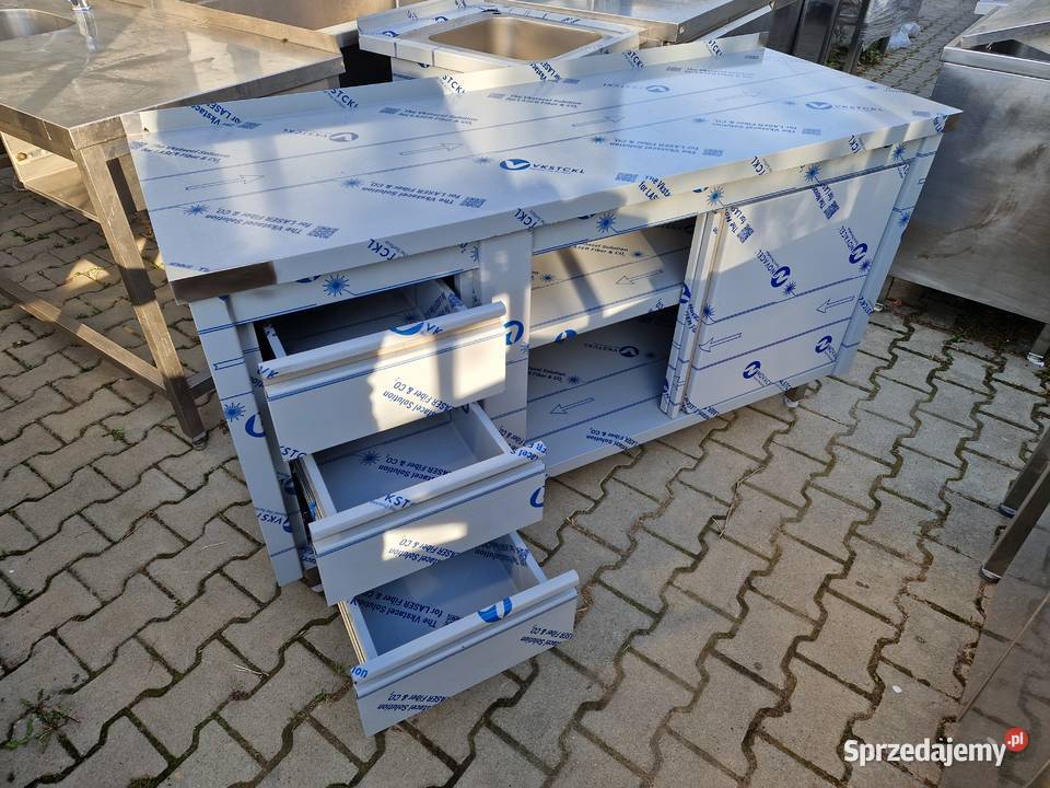 STÓŁ GASTRONOMICZNY DRZWI SUWANE 3 SZUFLADY Ostrów Wielkopolski sprzedam