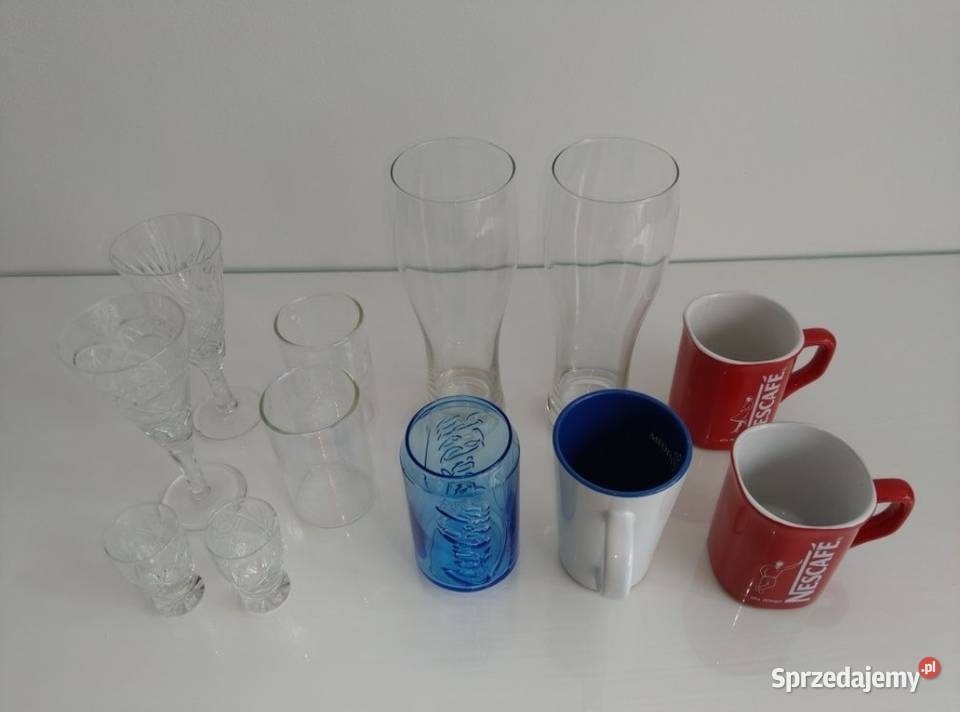 Szklanki kubki różne naczynia zestaw Kołobrzeg sprzedam