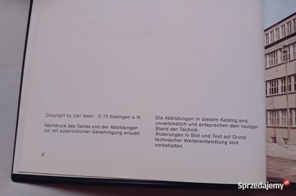 Mahr Feinmessgeraete und Lehren Katalog urządzeń Koźminek