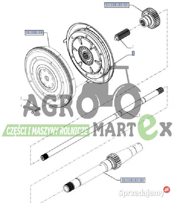 84266464 AMORTYZATOR TŁUMIK DRGAŃ fi395 CNH Wichrów